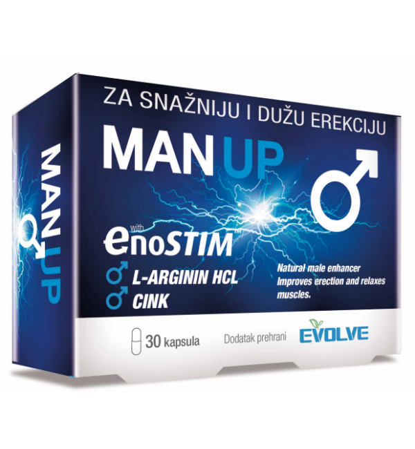 Man Up kapsule  za POTENCIJU -  1 KUTIJA / 30 KAPSULA + GRATIS DOSTAVA Rok:05/25